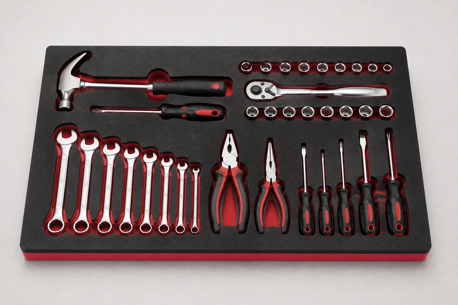 Tool set foam insert